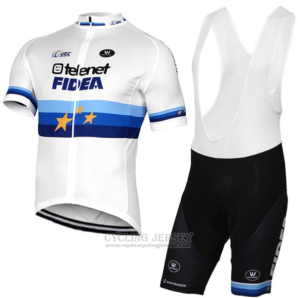 2017 Cycling Jersey Telenet Fidea Lions Champion Europe Short Sleeve and Bib Short